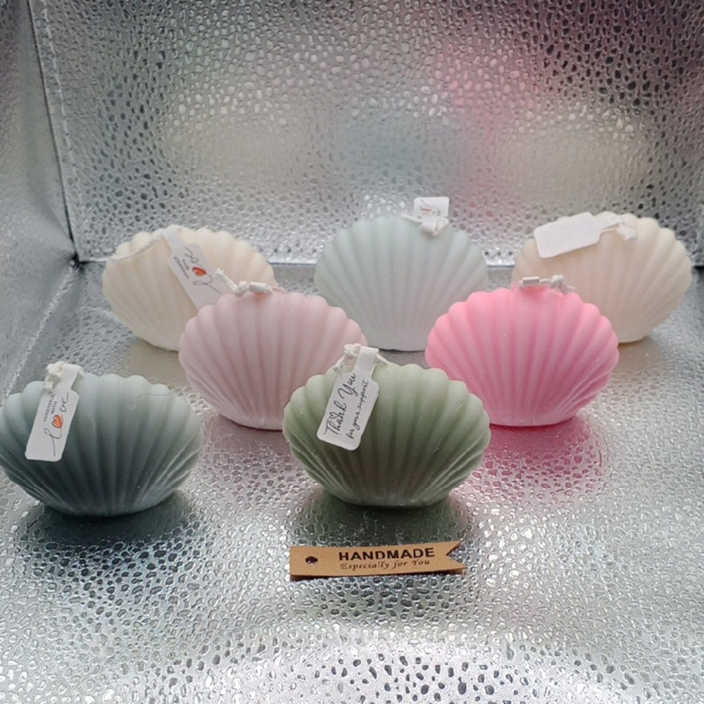 BaRich Candle For Life 💕 Handmade Shell-Shaped Candles